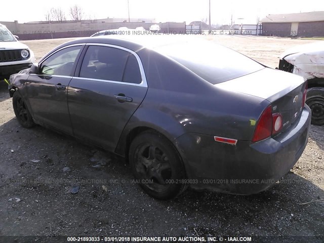 1G1ZA5EU7BF300138 - 2011 CHEVROLET MALIBU LS ნაცრისფერი ფოტო 3