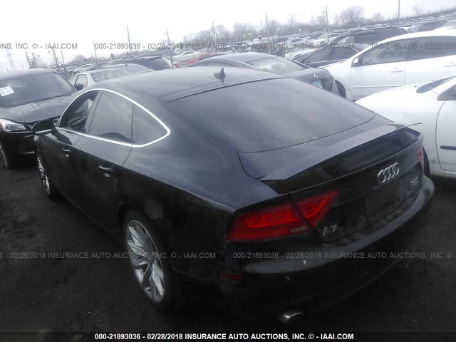 WAUYGAFC0CN155884 - 2012 AUDI A7 PREMIUM PLUS BLACK photo 3