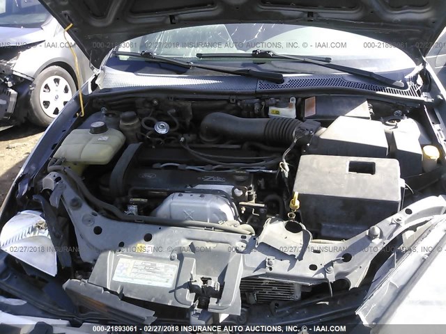 3FAFP31333R146127 - 2003 FORD FOCUS ZX3 GRAY photo 10