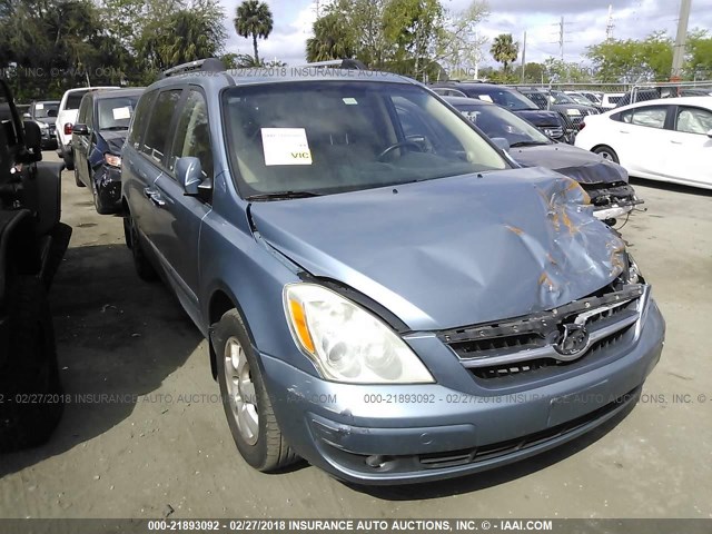 KNDMC233286054421 - 2008 HYUNDAI ENTOURAGE GLS/SE/LIMITED BLUE photo 1