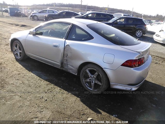 JH4DC530X6S016249 - 2006 ACURA RSX TYPE-S SILVER photo 3