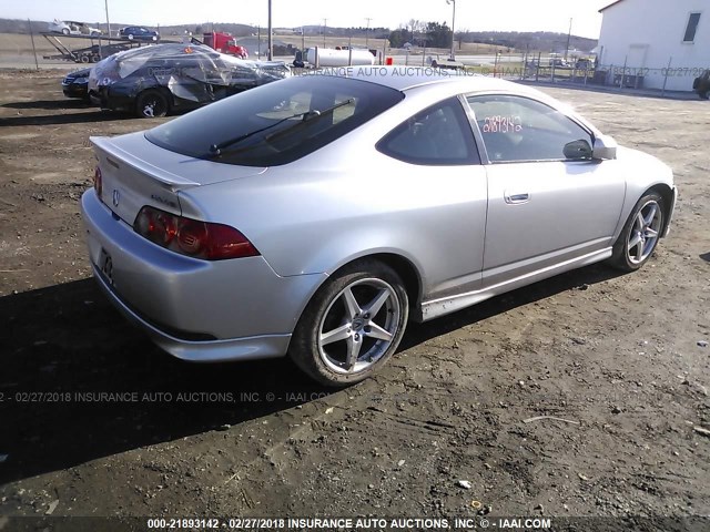 JH4DC530X6S016249 - 2006 ACURA RSX TYPE-S SILVER photo 4