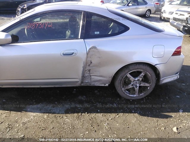 JH4DC530X6S016249 - 2006 ACURA RSX TYPE-S SILVER photo 6