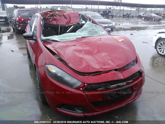 1C3CDFBB3GD577650 - 2016 DODGE DART SXT RED photo 6