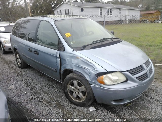 1D4GP24R66B543660 - 2006 DODGE GRAND CARAVAN SE BLUE photo 1