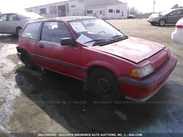 JHMEC3340HS030160 - 1987 HONDA CIVIC 1.5 SI RED photo 1