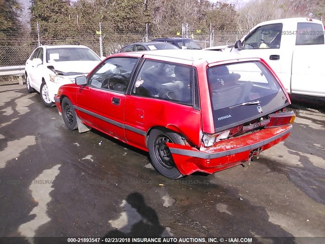 JHMEC3340HS030160 - 1987 HONDA CIVIC 1.5 SI RED photo 3