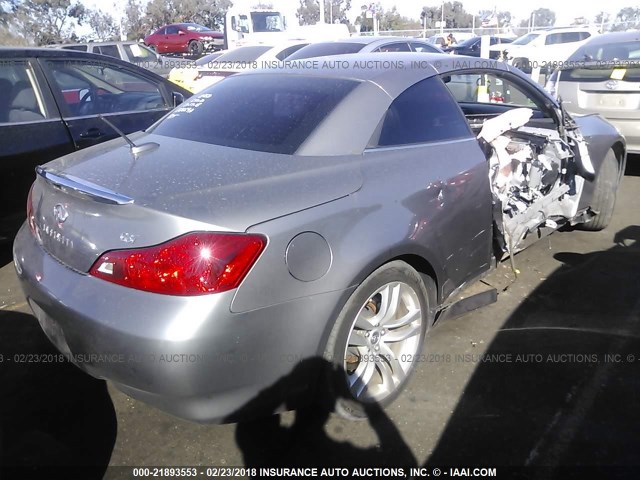 JNKCV66EX9M721497 - 2009 INFINITI G37 SPORT GRAY photo 4