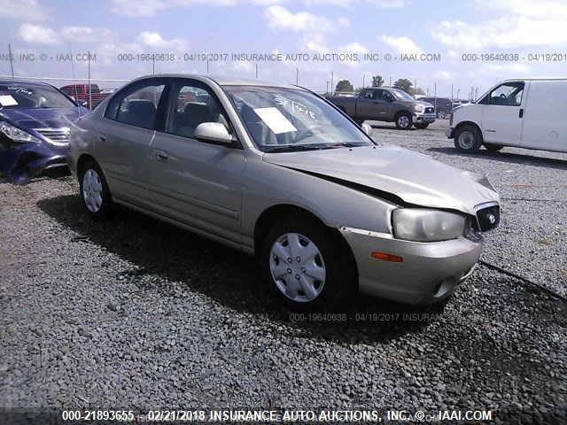 KMHDN45D01U073185 - 2001 HYUNDAI ELANTRA GLS/GT GOLD photo 1