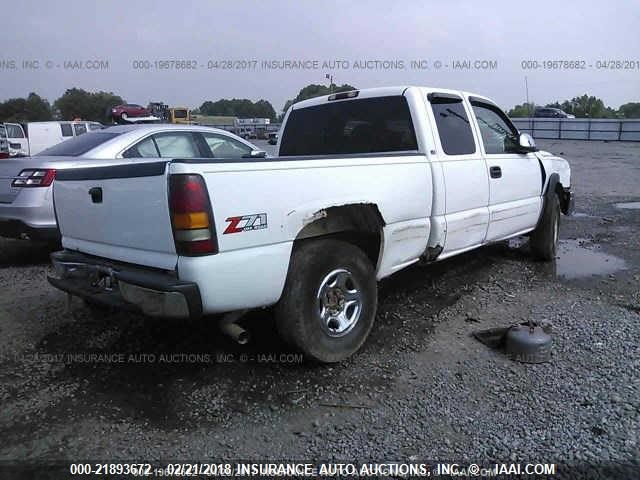 2GCEK19T4X1259656 - 1999 CHEVROLET SILVERADO K1500 WHITE photo 4