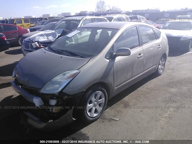 JTDKB20U440065196 - 2004 TOYOTA PRIUS GOLD photo 2