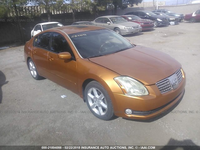 1N4BA41EX4C825660 - 2004 NISSAN MAXIMA SE/SL ORANGE photo 1