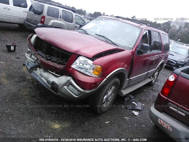 1FMEU17W13LB67167 - 2003 FORD EXPEDITION EDDIE BAUER RED photo 2