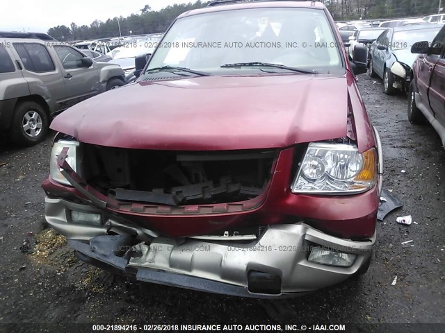 1FMEU17W13LB67167 - 2003 FORD EXPEDITION EDDIE BAUER RED photo 6