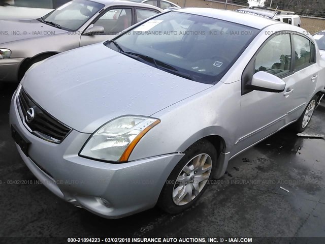 3N1AB6AP9BL644389 - 2011 NISSAN SENTRA 2.0/2.0S/SR/2.0SL SILVER photo 2