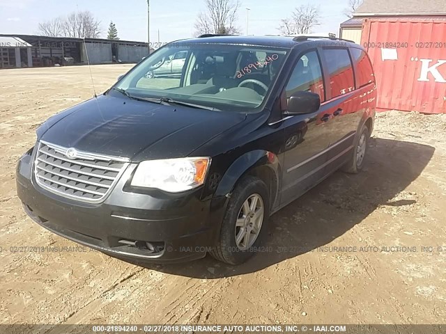 2A4RR5D10AR308851 - 2010 CHRYSLER TOWN & COUNTRY TOURING BLACK photo 2