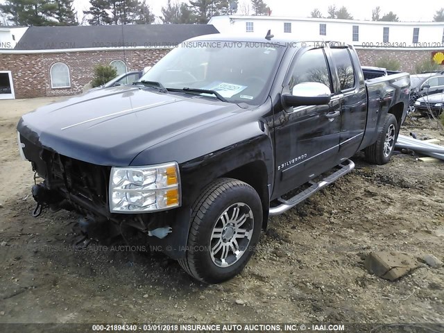 1GCEK19JX8Z119912 - 2008 CHEVROLET SILVERADO K1500 BLACK photo 2