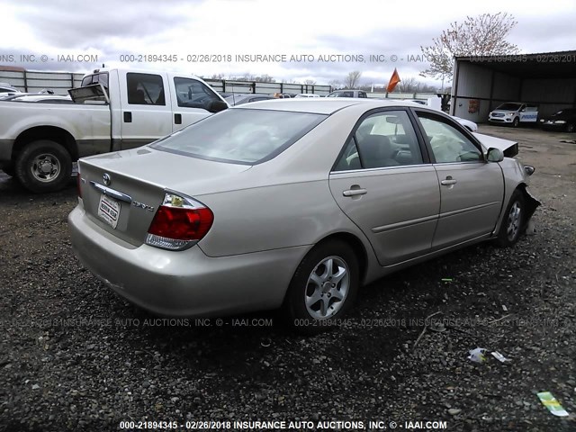 4T1BE32K06U690064 - 2006 TOYOTA CAMRY LE/XLE/SE Champagne photo 4