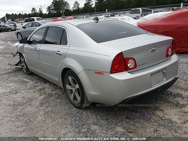 1G1ZC5EUXCF276624 - 2012 CHEVROLET MALIBU 1LT 银色 照片 3