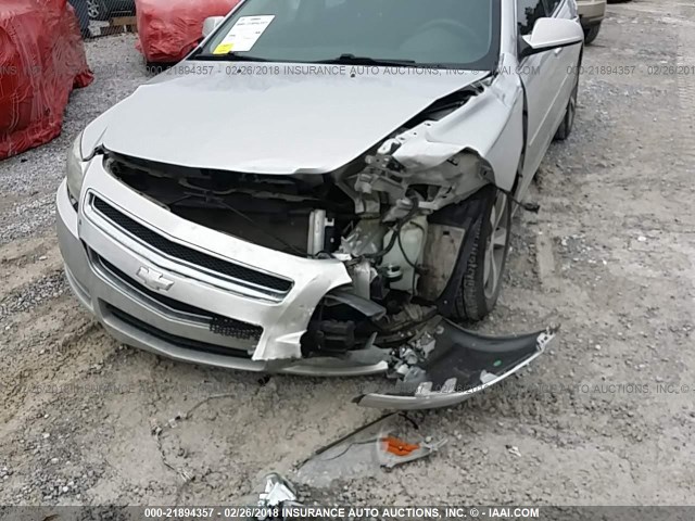 1G1ZC5EUXCF276624 - 2012 CHEVROLET MALIBU 1LT 银色 照片 6