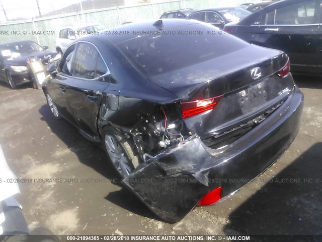 JTHBF1D27E5036740 - 2014 LEXUS IS 250 BLACK photo 3