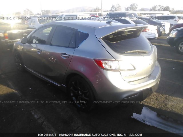 JM1BL1L41C1609990 - 2012 MAZDA SPEED 3 SILVER photo 3