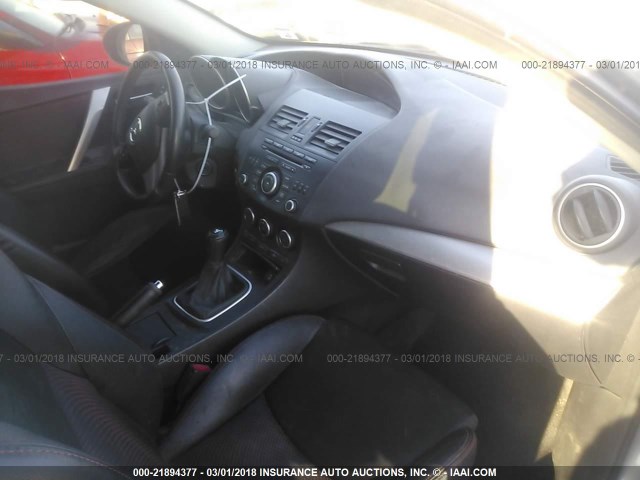 JM1BL1L41C1609990 - 2012 MAZDA SPEED 3 SILVER photo 5