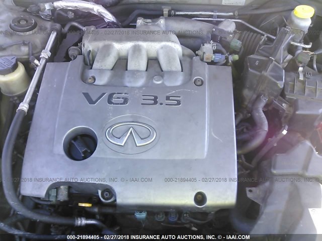 JNKDA31A34T205001 - 2004 INFINITI I35 GOLD photo 10