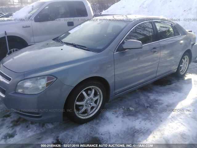 1G1ZH57B594104535 - 2009 CHEVROLET MALIBU 1LT შავი ფოტო 2