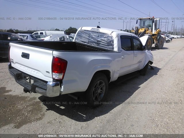 5TFDZ5BN4GX011825 - 2016 TOYOTA TACOMA DBL CAB/SR5/TRD SPORT/OR WHITE photo 4
