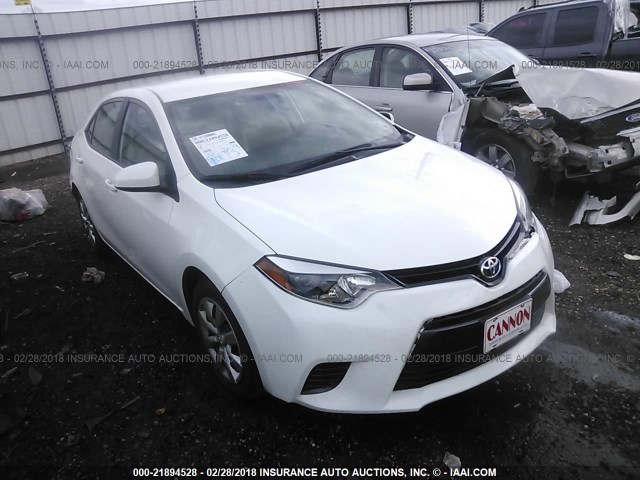 5YFBURHE6GP526053 - 2016 TOYOTA COROLLA L/LE/LE PLS/PRM/S/S PLS WHITE photo 1