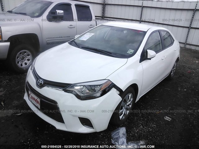 5YFBURHE6GP526053 - 2016 TOYOTA COROLLA L/LE/LE PLS/PRM/S/S PLS WHITE photo 2