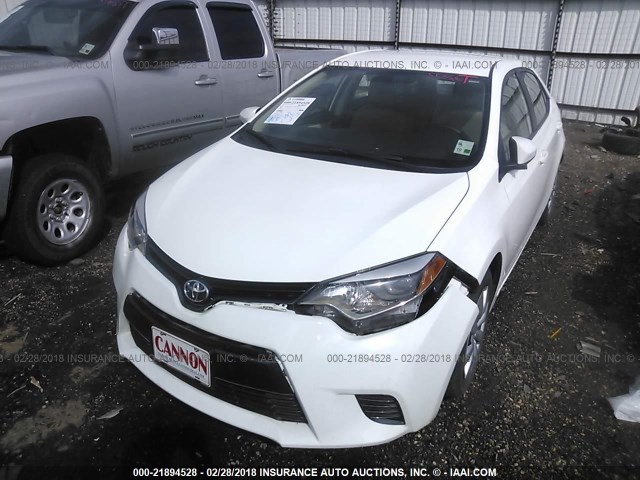 5YFBURHE6GP526053 - 2016 TOYOTA COROLLA L/LE/LE PLS/PRM/S/S PLS WHITE photo 6