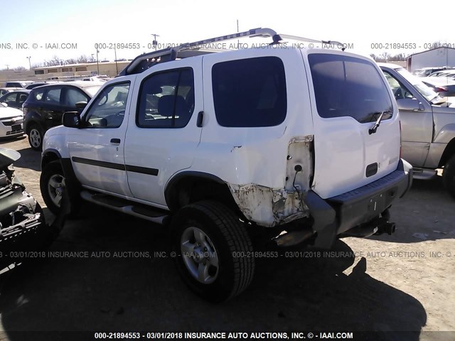 5N1ED28TX4C658185 - 2004 NISSAN XTERRA XE/SE WHITE photo 3