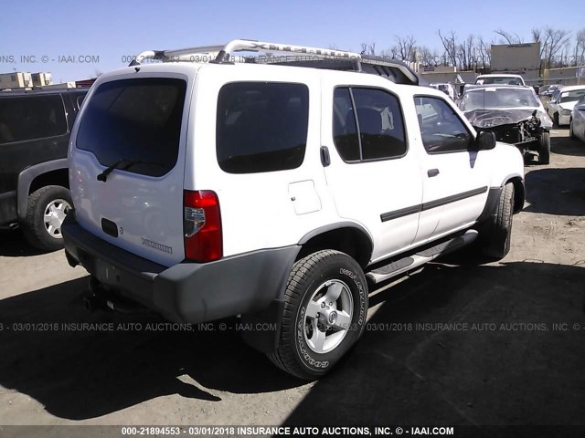 5N1ED28TX4C658185 - 2004 NISSAN XTERRA XE/SE WHITE photo 4