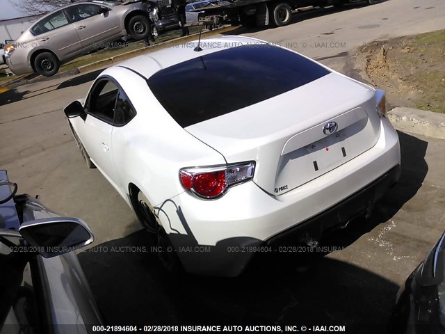 JF1ZNAA17D1732668 - 2013 TOYOTA SCION FR-S WHITE photo 3