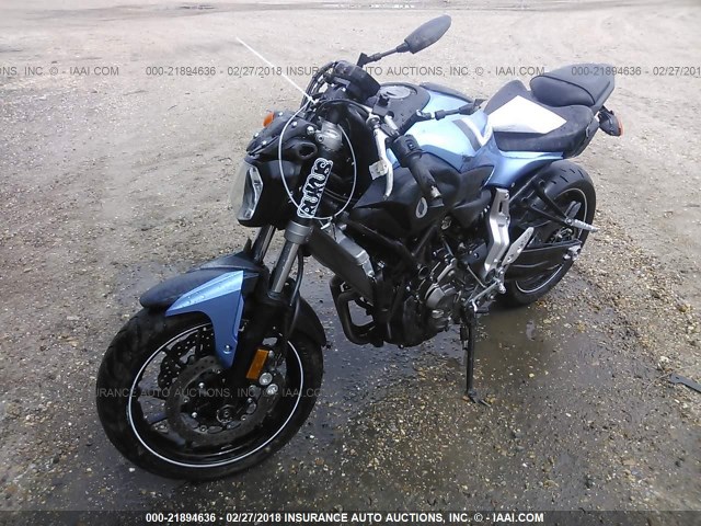 JYARM06E9HA013250 - 2017 YAMAHA FZ07 BLUE photo 2