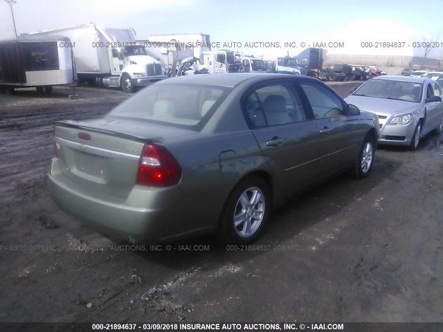 1G1ZT54835F205062 - 2005 CHEVROLET MALIBU LS 绿色 照片 4
