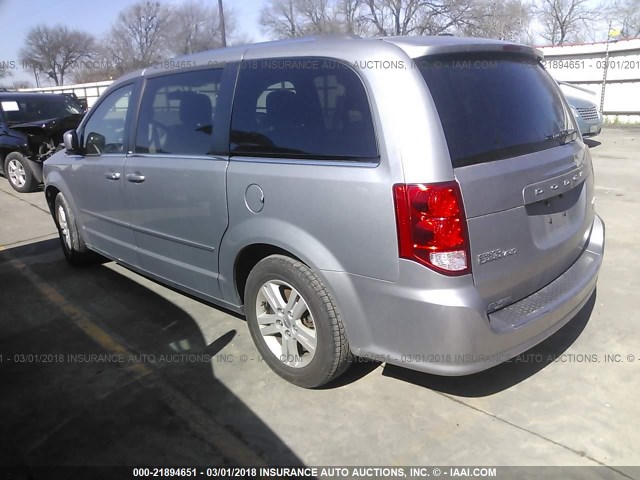 2C4RDGDG6DR791724 - 2013 DODGE GRAND CARAVAN CREW GRAY photo 3