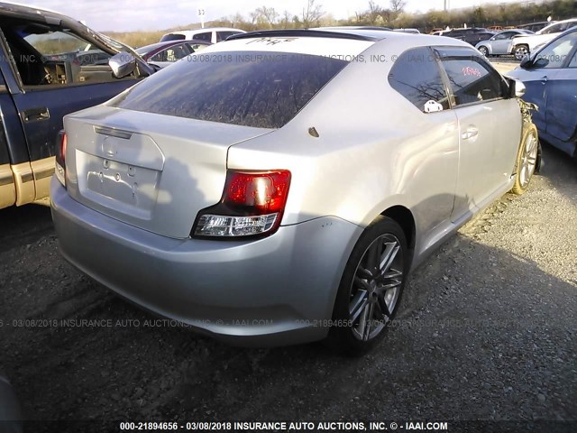 JTKJF5C74B3014454 - 2011 TOYOTA SCION TC 银色 照片 4