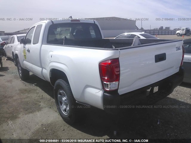 5TFRX5GN5HX091884 - 2017 TOYOTA TACOMA ACCESS CAB/SR/SR5 白色 照片 3