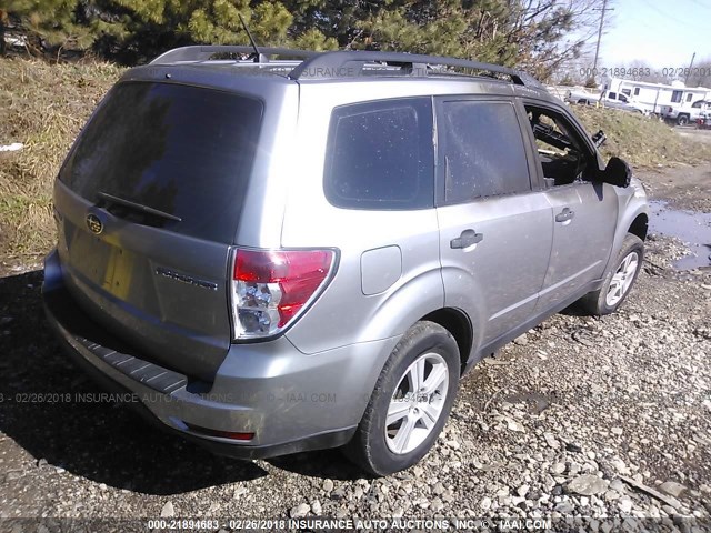 JF2SH6BC4AH908872 - 2010 SUBARU FORESTER XS Grau Foto 4
