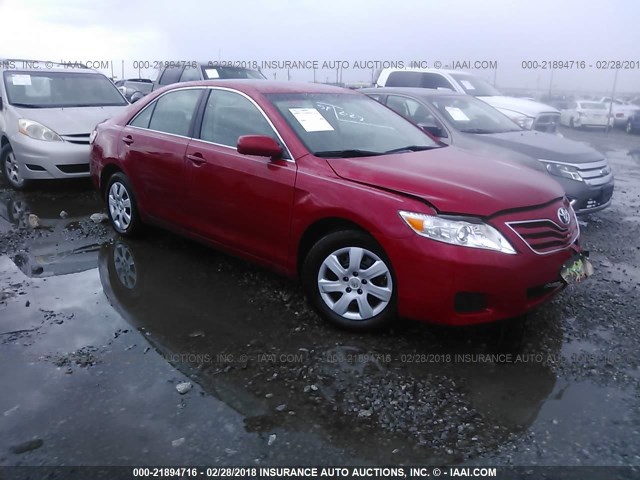 4T1BF3EK0BU184396 - 2011 TOYOTA CAMRY SE/LE/XLE RED photo 1