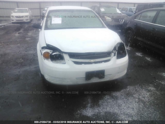 1G1AK55F677314206 - 2007 CHEVROLET COBALT LS WHITE photo 6