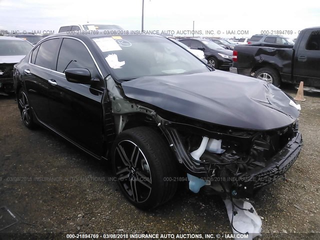 1HGCR2F56HA153488 - 2017 HONDA ACCORD SPORT BLACK photo 1