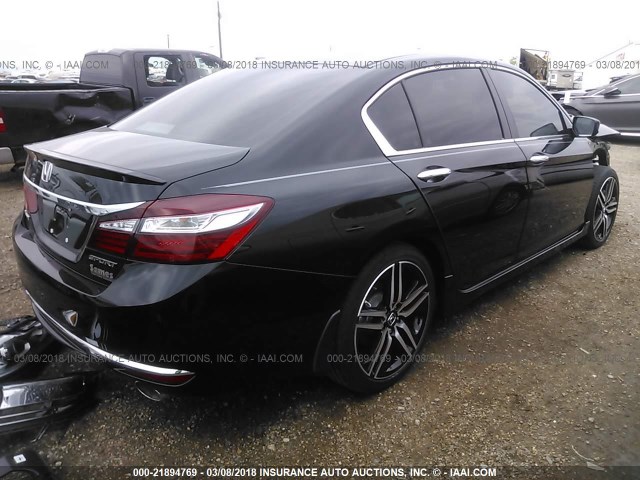 1HGCR2F56HA153488 - 2017 HONDA ACCORD SPORT BLACK photo 4