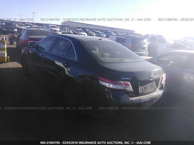 4T1BF3EK9BU670883 - 2011 TOYOTA CAMRY SE/LE/XLE BLACK photo 3