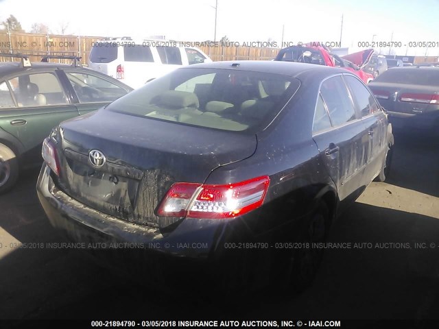 4T1BF3EK9BU670883 - 2011 TOYOTA CAMRY SE/LE/XLE BLACK photo 4