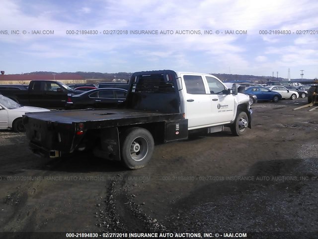 1GB4KYC84FF163952 - 2015 CHEVROLET K3500 4X4 CREWCAB  WHITE photo 4