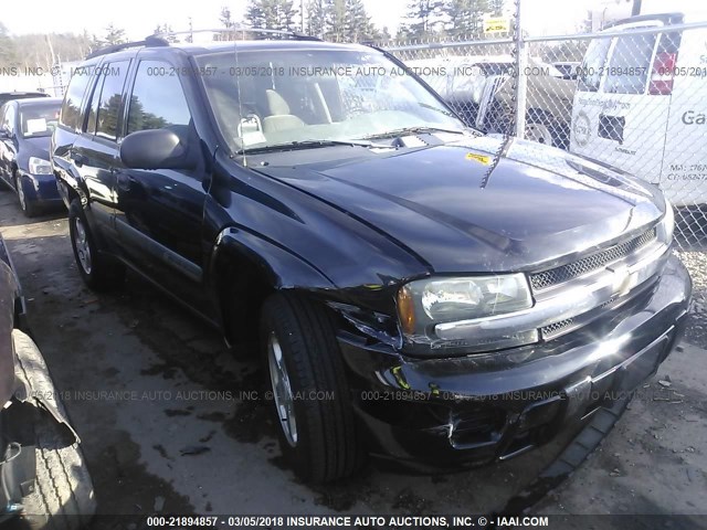 1GNDT13S132276862 - 2003 CHEVROLET TRAILBLAZER  BLACK photo 1